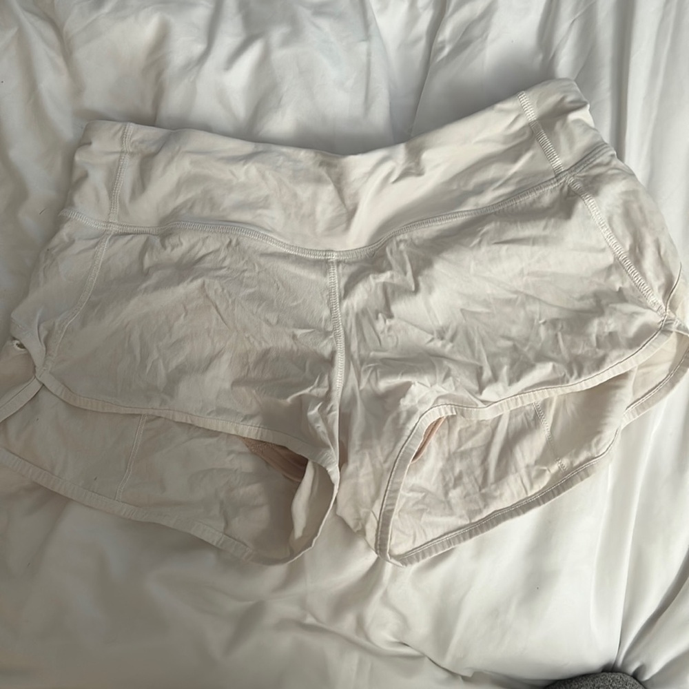 White Size 6 Lululemon Shorts